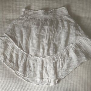 Wild Fable White Textured Skirt